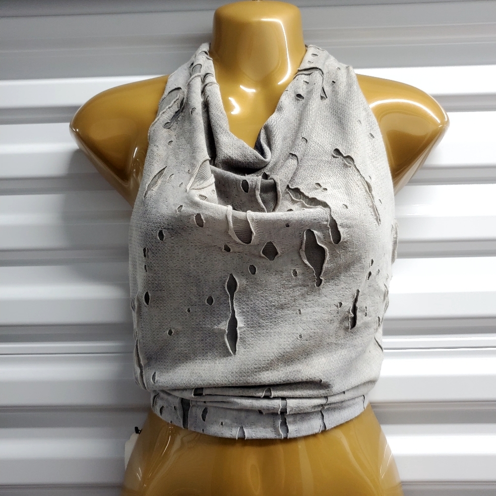 Luxury layered grey halter wifhlķkklmk